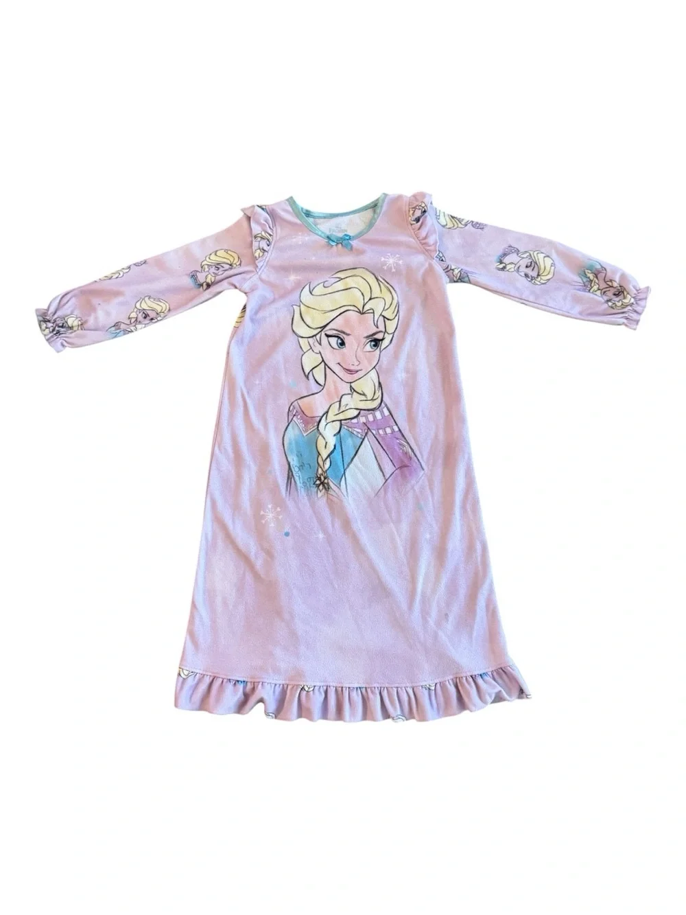 Frozen-themed Elsa Disney flannel nightgown- Size 5T